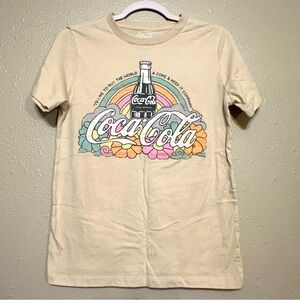 Coca Cola Cream Vintage TShirt: size M